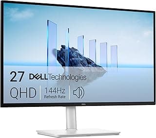 ديل شاشة 27 بلس QHD - S2725DSM - 27 انش QHD (2560x1440) 144Hz 1 مللي ثانية، مكبرات صوت 2 × 3 واط، اتصال HDMI/منفذ عرض 1.4، ارتفاع / امالة / محورية / دوار، AMD فري سينك - ابيض رمادي