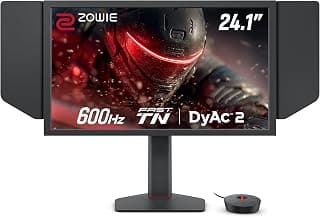 [اطلاق 2025] شاشة العاب بينكيو زوي XL2586X+ 24 انش 600 هرتز تي ان سريع، دي اي ايه سي 2، 1080p، وضع اللعب التلقائي عبر اعداد XL للمشاركة، مفتاح S، غطاء حماية، ضبط الارتفاع مع محمل من الدرجة الصناعية