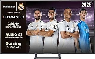 هايسنس تلفزيون ذكي مقاس 55 بوصة بدقة QLED 144Hz E8Q-Quantum Dot Colour، صورة AI، دولبي فيجن، دولبي اتموس، مشاركة التلفزيون، التحكم الصوتي، وضع صانع الأفلام، يوتيوب، نتفليكس، ديزني+ 55E8Q (إصدار