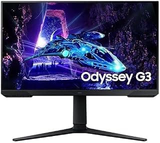 Samsung Odyssey G3 G30D شاشة ألعاب مقاس 24 بوصة بمعدل تحديث 180Hz ووقت استجابة 1 مللي ثانية، وتقنية AMD FreeSync، ودقة FHD 1920×1080 وتصميم بدون حواف من 3 جوانب - LS24DG302EMXUE