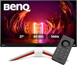 بين كيو شاشة العاب EX2710U من موبيوز 27 انش 4K UHD، HDRi، IPS، 144Hz 1ms MPRT، فري سينك بريميوم برو، متوافقة مع 4K @120Hz، تغطية ملونة 98% P3، مكبرات صوت مدمجة 2.1 قناة، عناية بالعين، بدون حواف