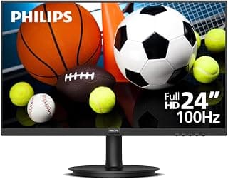 فيليبس 241V8LBS - شاشة 61 سم، LED، FHD، HDMI، VGA، ضمان 4 سنوات من الشركة المصنعة - 24 قدم