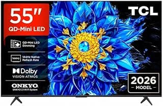55P81L 55 Inch QD-Mini LED 4K Google TV | 144Hz | Dolby Vision Atmos | HDMI 2.1 | Game Master | 93% DCI-P3 | 2026 Model