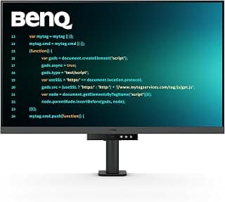 بين كيو شاشة برمجة RD320UA 32 انش 4K 3840x2160 مع نسبة تباين 2000:1، لوحة نانو غير لامعة، مون هلو، 90 واط USB-C، اوضاع الترميز، حماية لساعات الليل، حامل مريح، تقنية العناية بالعين