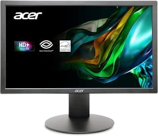 ايسر شاشة K202Q احترافية 19.5 انش HD+ (1600 × 900)، معدل تحديث 75 هرتز، قابلة للتركيب في فيسا وتقنيات فيجن كير، فلتر بلو لايت وتقنية فليكرليس (منفذ HDMI ومنفذ VGA)، اسود (مجدد)