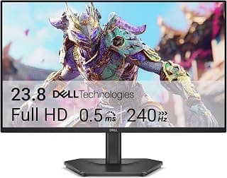 ديل شاشة العاب 24 - SE2426HG، FHD (1920×1080)، 240Hz، تقنية IPS سريعة، 0.5 مللي ثانية، AMD فري سينك بريميوم، 99% sRGB، HDR10، فيسا (100×100 ملم)، منفذ عرض، 2 HDMI، ضمان 3 سنوات، اسود