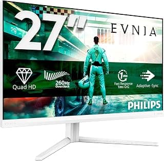فيليبس شاشة 27 انش QHD 27M2N3501PA 260Hz IPS سريعة 0.3 مللي ثانية MPRT مزامنة تكيفية HDR400 تعديل الارتفاع (2560x1440، HDMI 2x 2.0، DP 1x 1.4) اسود