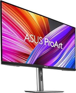 شاشة برو ارت الاحترافية PA279CRV من اسوس - 27، IPS، 4K UHD (3840 × 2160)، 99% DCI-P3/Adobe RGB، دقة اللون ΔE < 2، معتمدة من كالمان، USB-C PD 96 واط، حامل مريح، استدامة خضراء